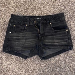 American Eagle Super Stretch black shorts. Size- 6